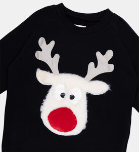 سويت شيرت قطن أحمر الأنف