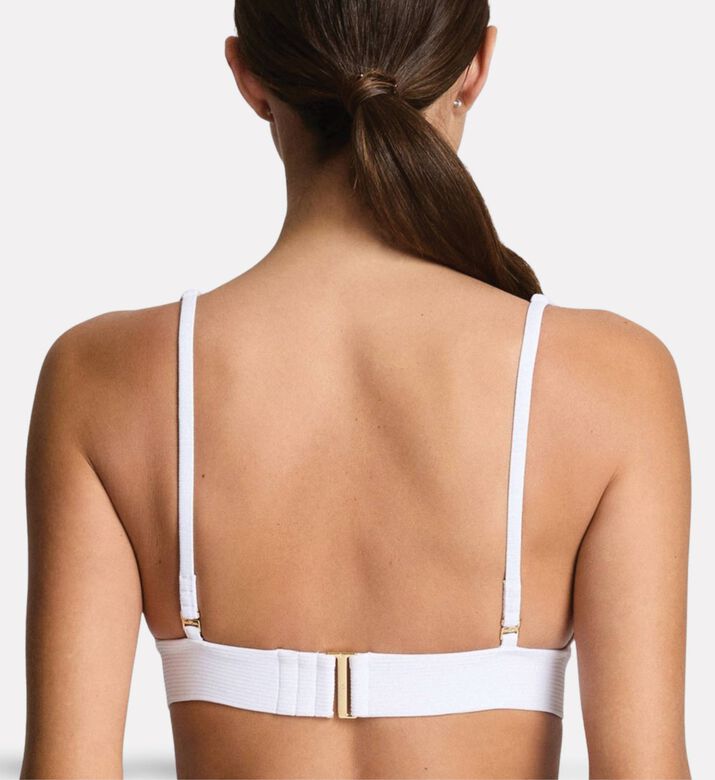 Ralph Lauren Banded Tall V-neck Swim Bra, Model View