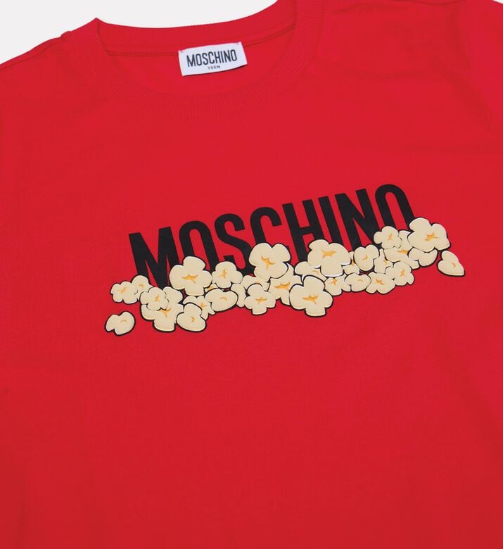 Moschino Kids Logo Floral Crewneck T-shirt, Packshot View