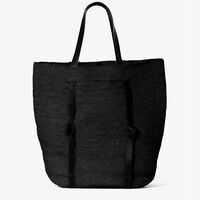 Raffia Leather All-in-one Travel Tote Bag