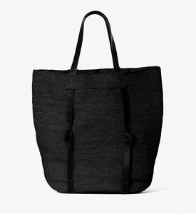 Raffia Leather All-in-one Travel Tote Bag Raffia Leather All-in-one Travel Tote Bag