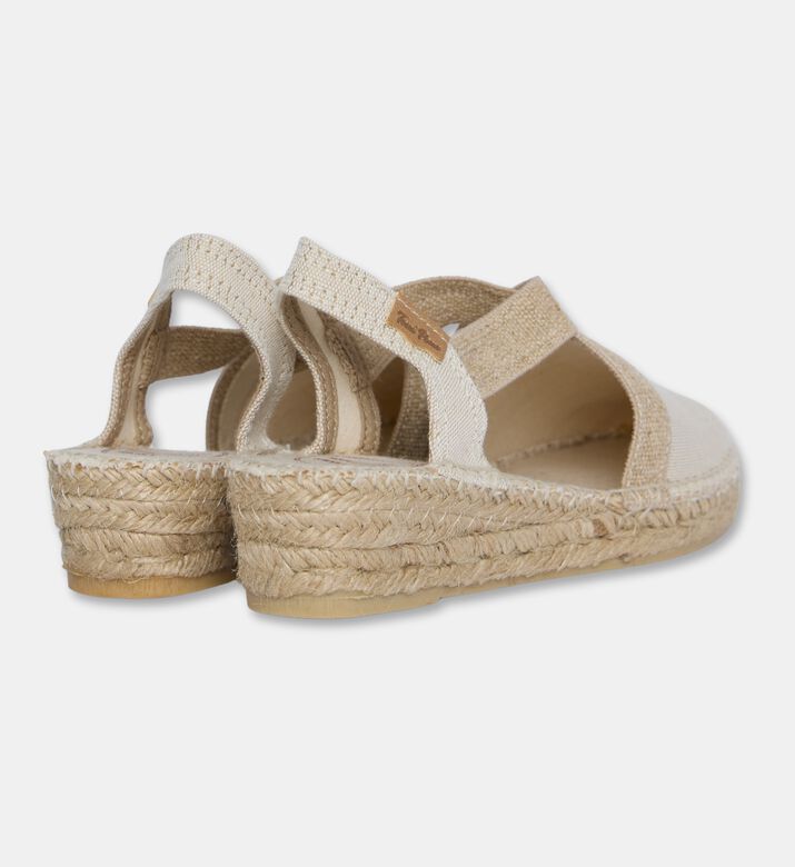 Toni Pons Verdi Vegan Canvas Wedge Espadrille, Off-white, Eu-42, Packshot View
