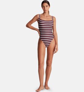 Low Back Square Neck One-piece Swimsuit Low Back Square Neck One-piece Swimsuit