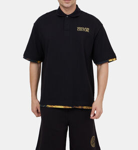 قميص بولو مطبوع بألوان مائية