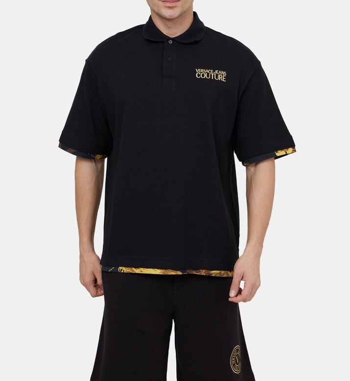 قميص بولو مطبوع بألوان مائية قميص بولو مطبوع بألوان مائية