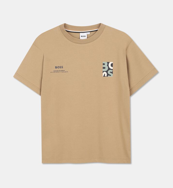 Boss Loose-fit Gps T-shirt, Dark-grey, 10y, Packshot View