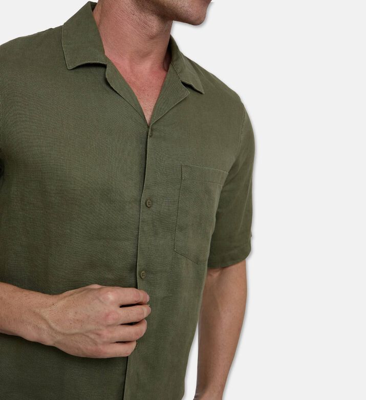 Samsoe Short-sleeve Button-up Shirt, Model View