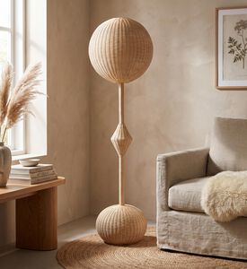 Versmissen Rattan Round Shape Lamp, Packshot View