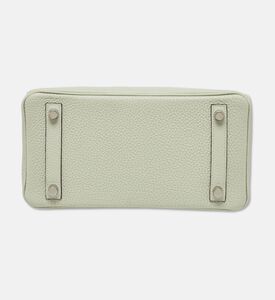 Hermes Herm&egrave;s Gris Neve Togo Leather Silver-finish Birkin 25 Bag Preowned, Grey, Packshot View