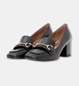 Lola Cruiz Creased Leather Med Heel Pumps, Black, Eu-41, Packshot View