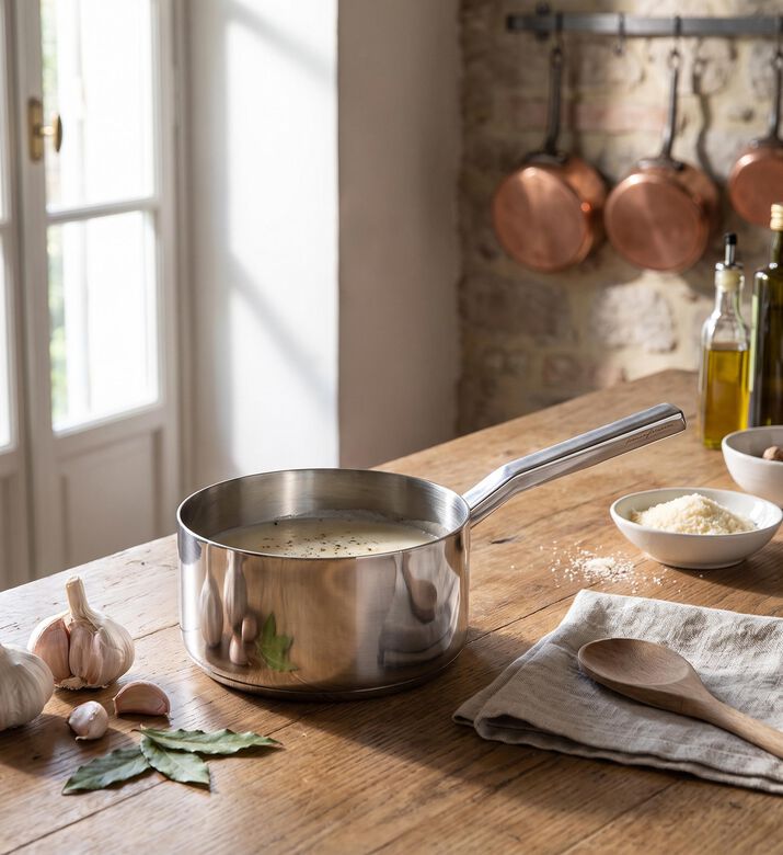Mepra Stainless Steel Saucepan, Model View