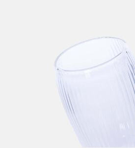 Double Wall Stripe Clear Glass Mug 2-piece Set - 350ml Double Wall Stripe Clear Glass Mug 2-piece Set - 350ml