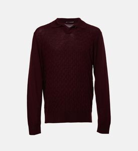 Corneliani Polo Knitted, Dark-red, 54, Packshot View