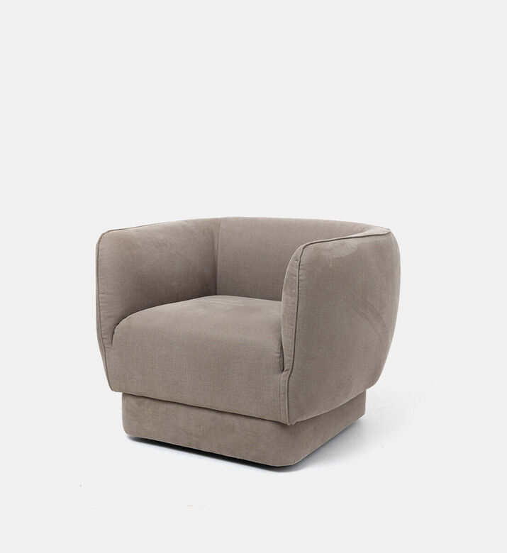 Vilmers Moon Metal Leg Swivel Arm Chair, Packshot View