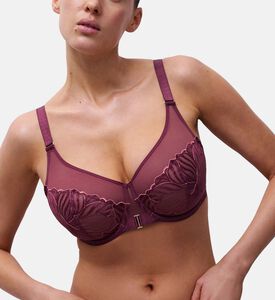 Chantelle Bra, Burgundy, 105, C, Model View
