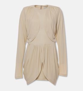 Isabel Marant Niamae Ruched Draped Hem Mini Dress, Packshot View