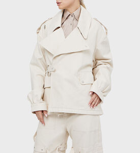 Cotton Cropped Trench Coat Cotton Cropped Trench Coat