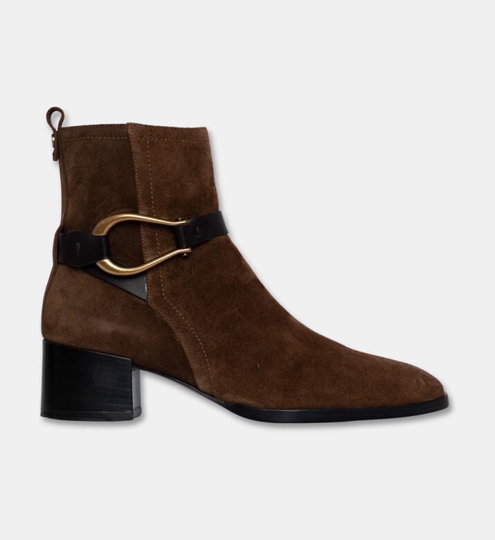 Roberto Festa Cala Suede Ankle Boots, Dark-brown, Eu-41, Packshot View