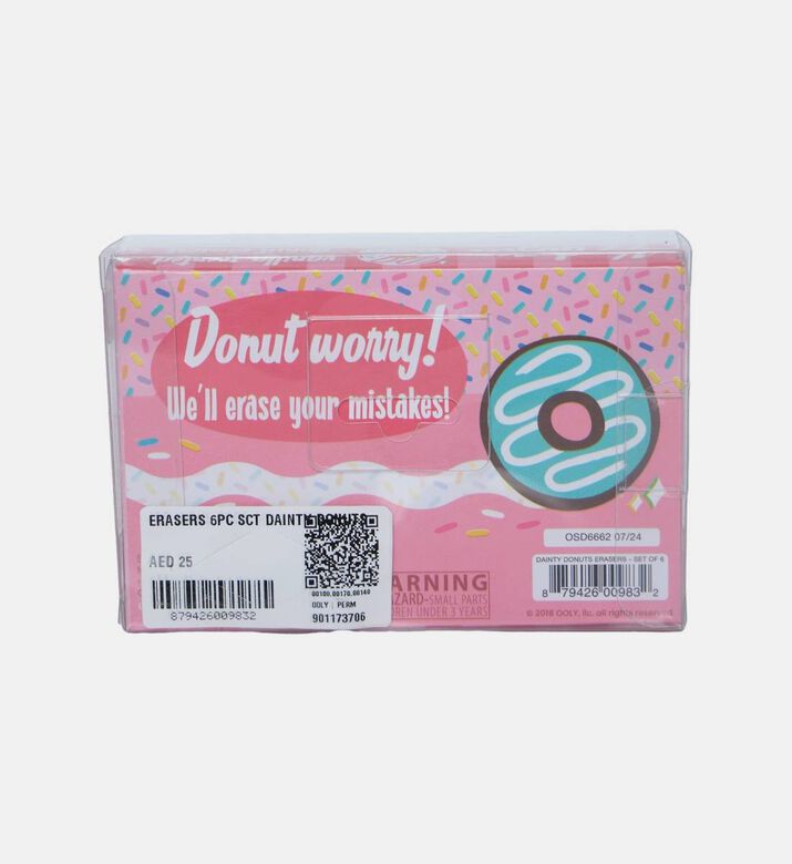Dainty Donuts 6-piece Erasers Set