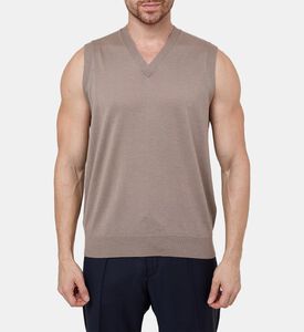 Merino Wool Sleeveless Sweater