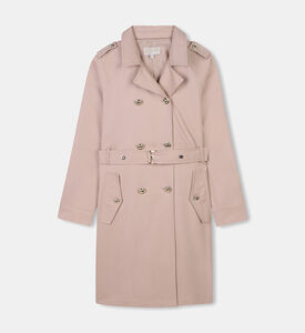 معطف ترنش بصفي أزرار