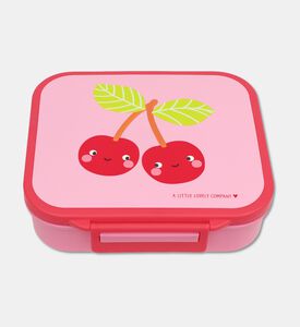 A Little Lovely Company Sq. Lunch Box - Happy Cherries, Packshot View