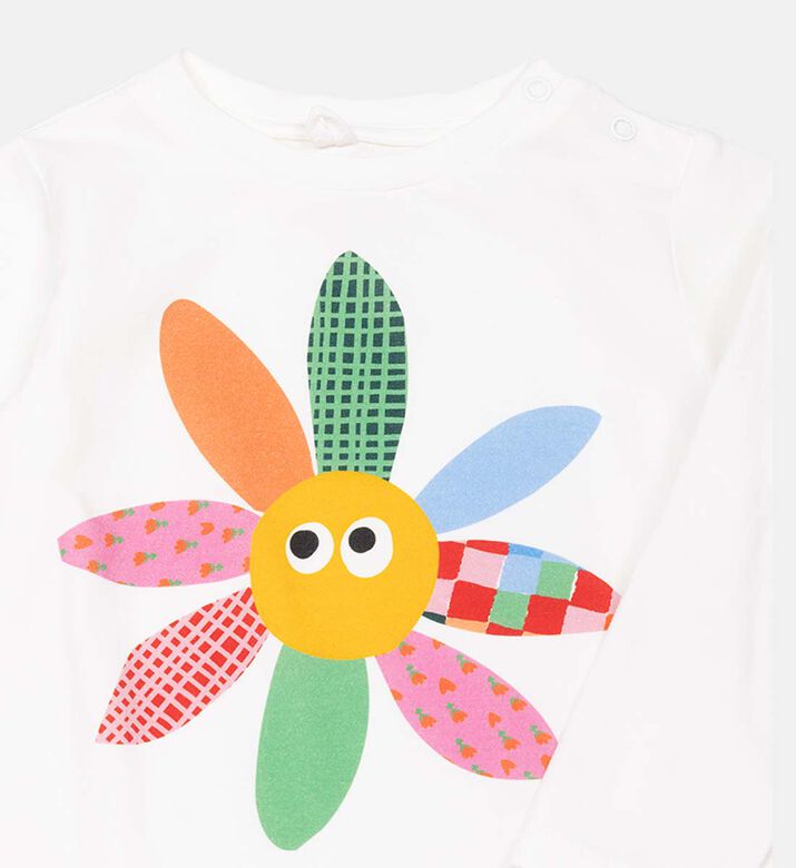 Cotton Flower-print T-shirt