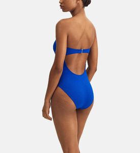 Cable-knit Strapless One-piece Swimsuit Cable-knit Strapless One-piece Swimsuit