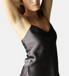 بلوزة دريم حرير بفتحة رقبة على شكل حرف V