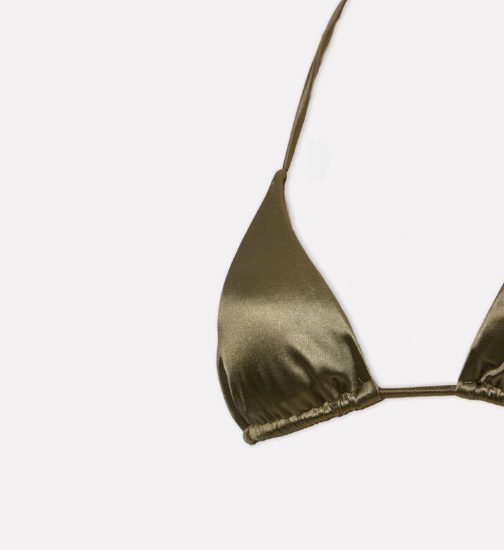 Reborn Bronze Shimmer Triangle Bikini Set, Gold, S, Packshot View