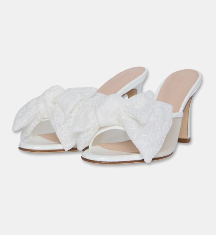 Atana Sheer Lace Rosette Mules, Packshot View