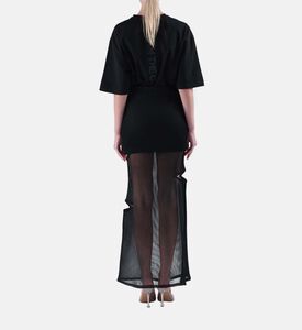Cut Out Mesh Maxi Skirt Cut Out Mesh Maxi Skirt