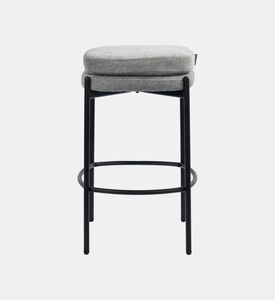 Home Deco and More Griffin Plywood Bar Stool, Grey, Packshot View