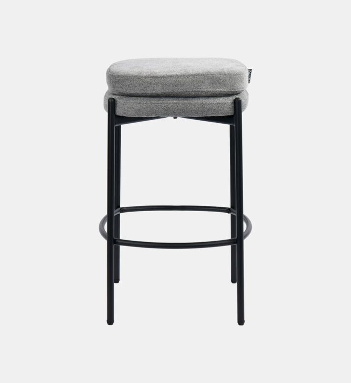 Home Deco and More Griffin Plywood Bar Stool, Grey, Packshot View