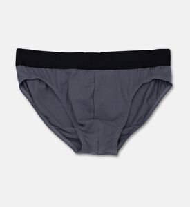 Zimmerli Of Switzerland Elastic Logo-waist Low Rise Brief, Blue, Xl, Packshot View