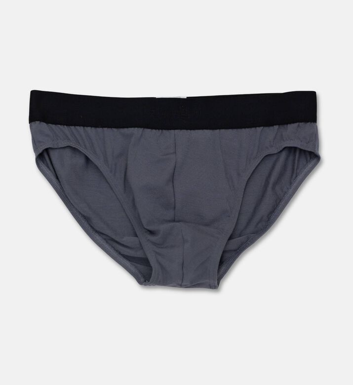 Zimmerli Of Switzerland Elastic Logo-waist Low Rise Brief, Blue, Xl, Packshot View