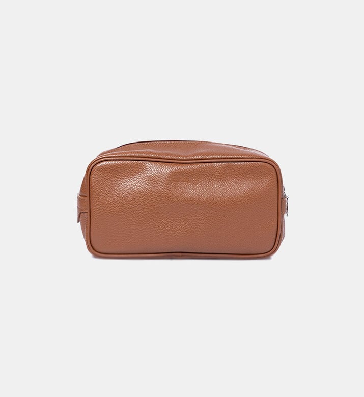 Longchamp Le Foulonn&eacute; Toiletry Case, Caramel, Packshot View