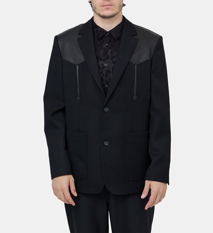 Wool Lambskin-details Jacket Wool Lambskin-details Jacket