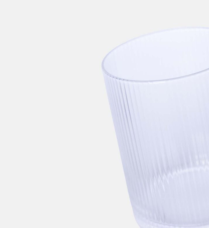 Double Wall Stripe Drinking Glass 4-piece Set - 7.8xh10cm