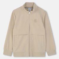 Zip-up Embroidered Logo Bomber Jacket