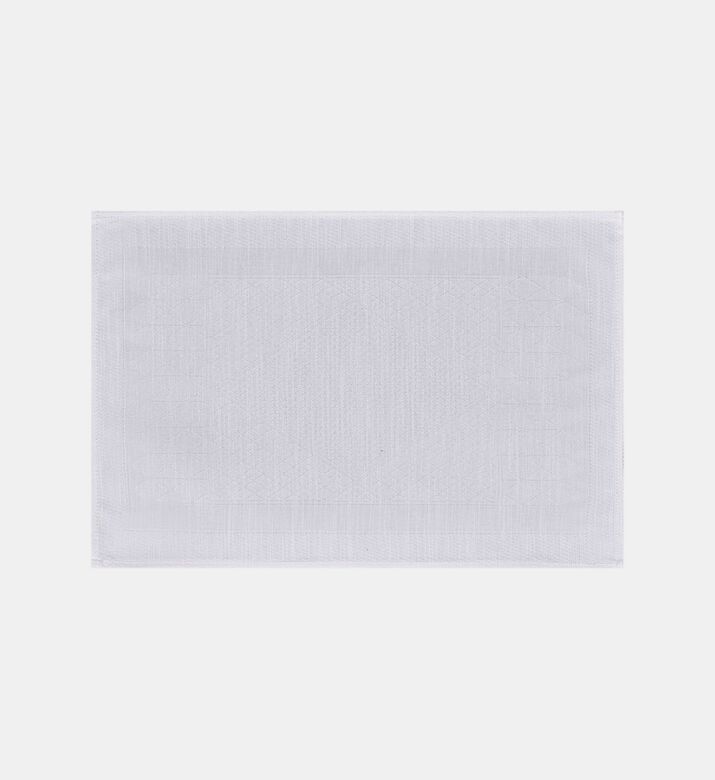 Jacquard Club Satin Cotton Linen Placemat, Packshot View