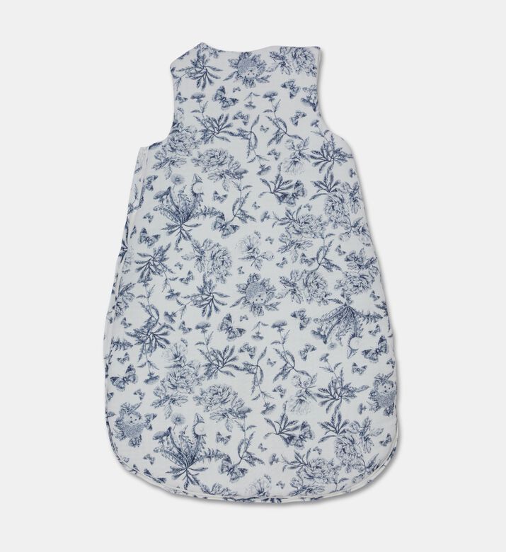 Tartine et Chocolat Toile De Jouy Blue-inspired Print Sleeping Bag, Navy, Packshot View