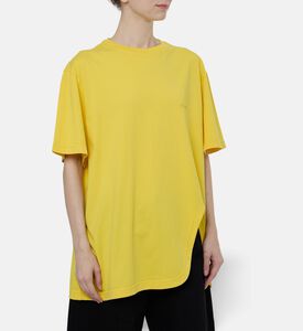 The Attico Oversized Curved-hem T-shirt, Model View