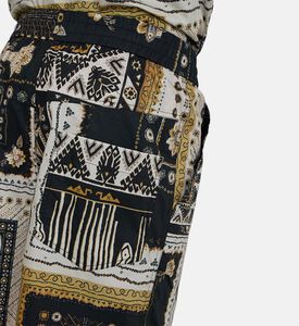 شورت قطن بطبعة غارلون