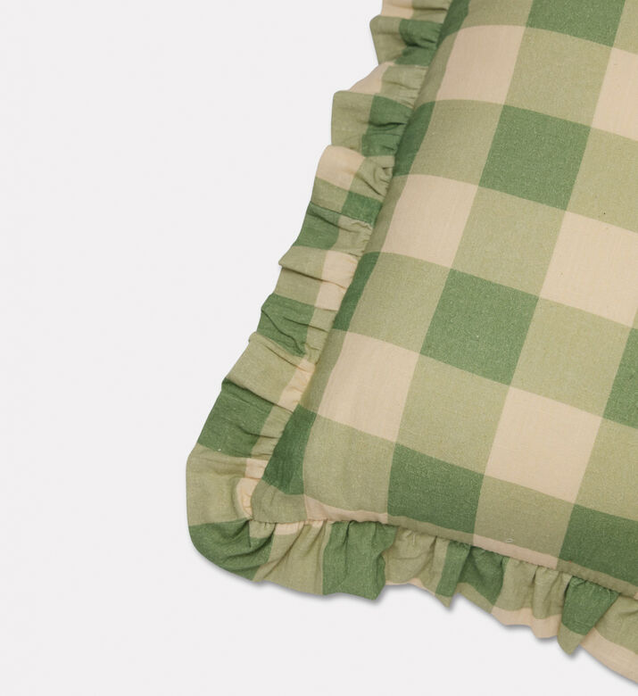 Home Deco and More Linea Vertical Stripes Cushion, Green, 40x60-cm, Packshot View
