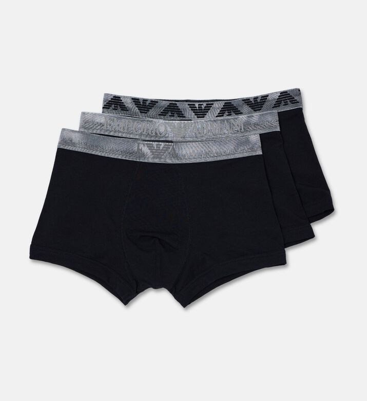 Emporio Armani Boxer Set 3, Black, L, Packshot View