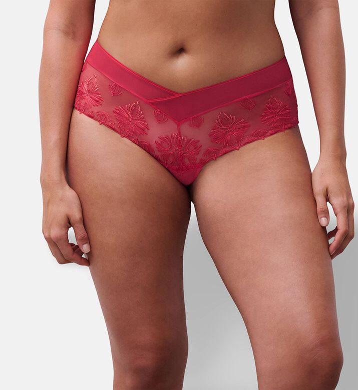 Chantelle Shorty, Red, S, Model View