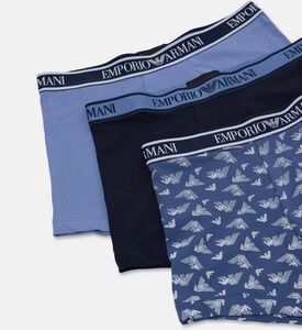 Emporio Armani Boxerx3 Knit, Indigo, S, Packshot View