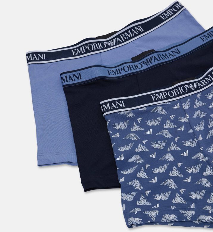 Emporio Armani Boxerx3 Knit, Indigo, S, Packshot View