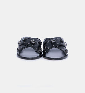 Flat Edgy Slide Sandals